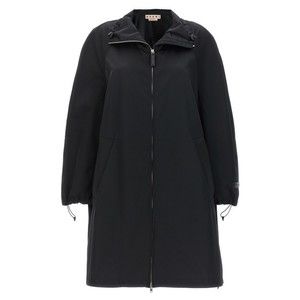 Marni Satin Black Parka With Zip Closure - NWT